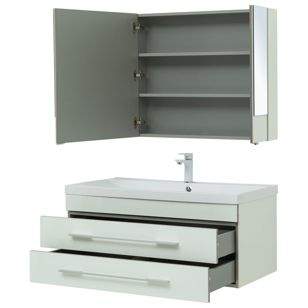 Мебель для ванной Aquanet Верона 100 белый (раковина Нота 284116) Мебель для ванной Aquanet Верона 100 белый (раковина Нота 284116)