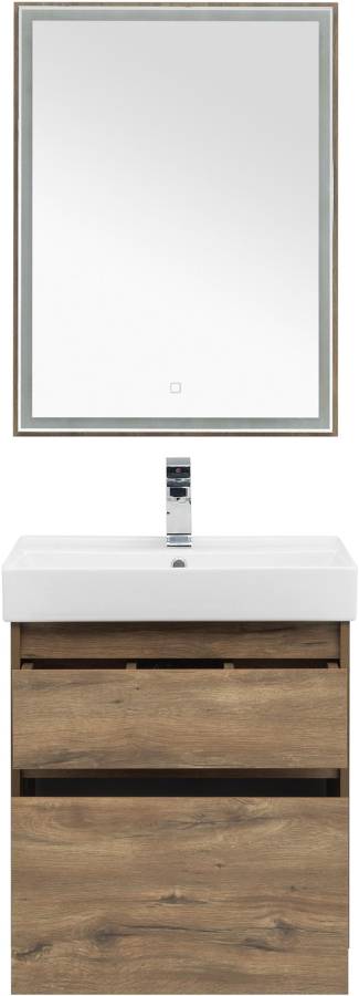 Мебель для ванной Aquanet Nova Lite 60 дуб рустикальный (2 ящика) Мебель для ванной Aquanet Nova Lite 60 дуб рустикальный (2 ящика)