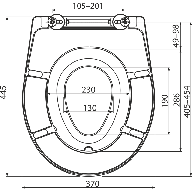 Сиденье для унитаза универсальное со встроенным вкладышем, Дюропласт A603 AlcaPlast Сиденье для унитаза универсальное со встроенным вкладышем, Дюропласт A603 AlcaPlast