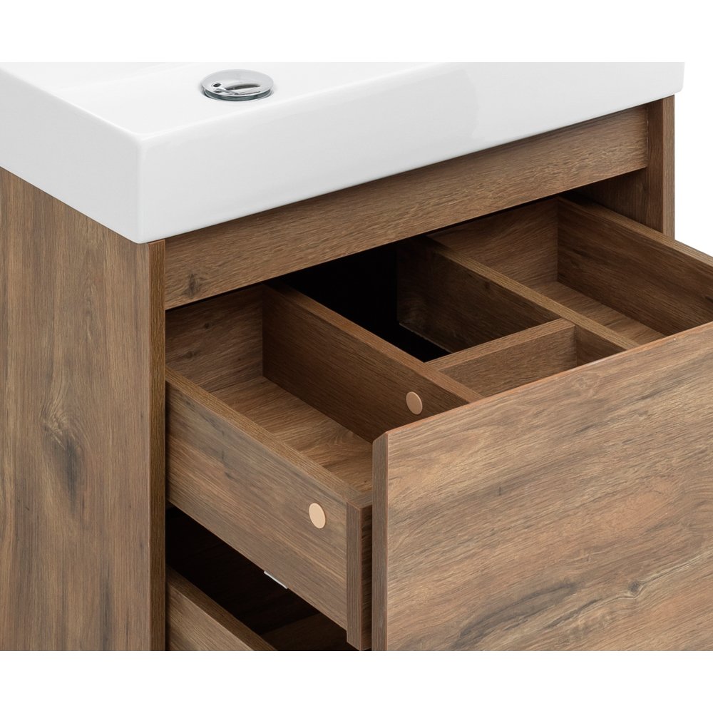 Мебель для ванной Aquanet Nova Lite 60 дуб рустикальный (1 ящик) Мебель для ванной Aquanet Nova Lite 60 дуб рустикальный (1 ящик)