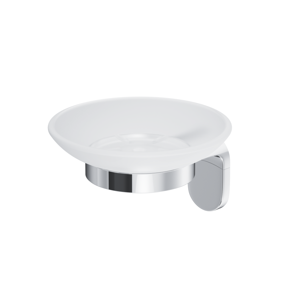 A8434200 X-Joy Стеклянная мыльница с настенным держателем A8434200 X-Joy Стеклянная мыльница с настенным держателем