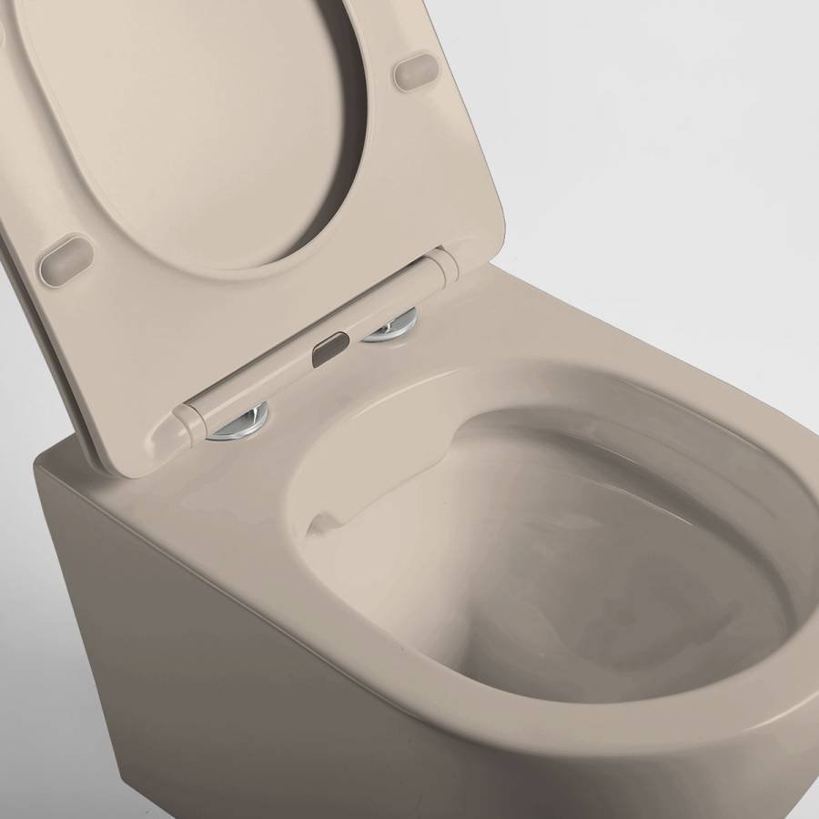 Унитаз подвесной Globo VT1-14SMC безободковый, цвет капучино мат., ультратонкое сиденье soft-close Унитаз подвесной Globo VT1-14SMC безободковый, цвет капучино мат., ультратонкое сиденье soft-close