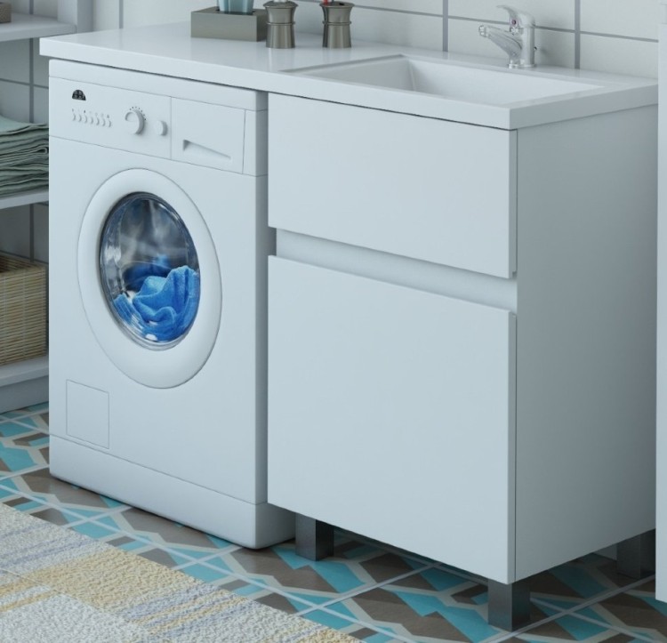 Комплект мебели Dallas Luxe 1100х482 правосторонний напольный 2 ящика (ШхГхВ) 448х476х860 Комплект мебели Dallas Luxe 1100х482 правосторонний напольный 2 ящика (ШхГхВ) 448х476х860