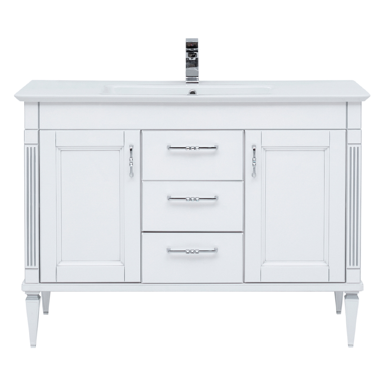 Комплект мебели для ванной Aquanet Селена 120 белый/серебро Комплект мебели для ванной Aquanet Селена 120 белый/серебро