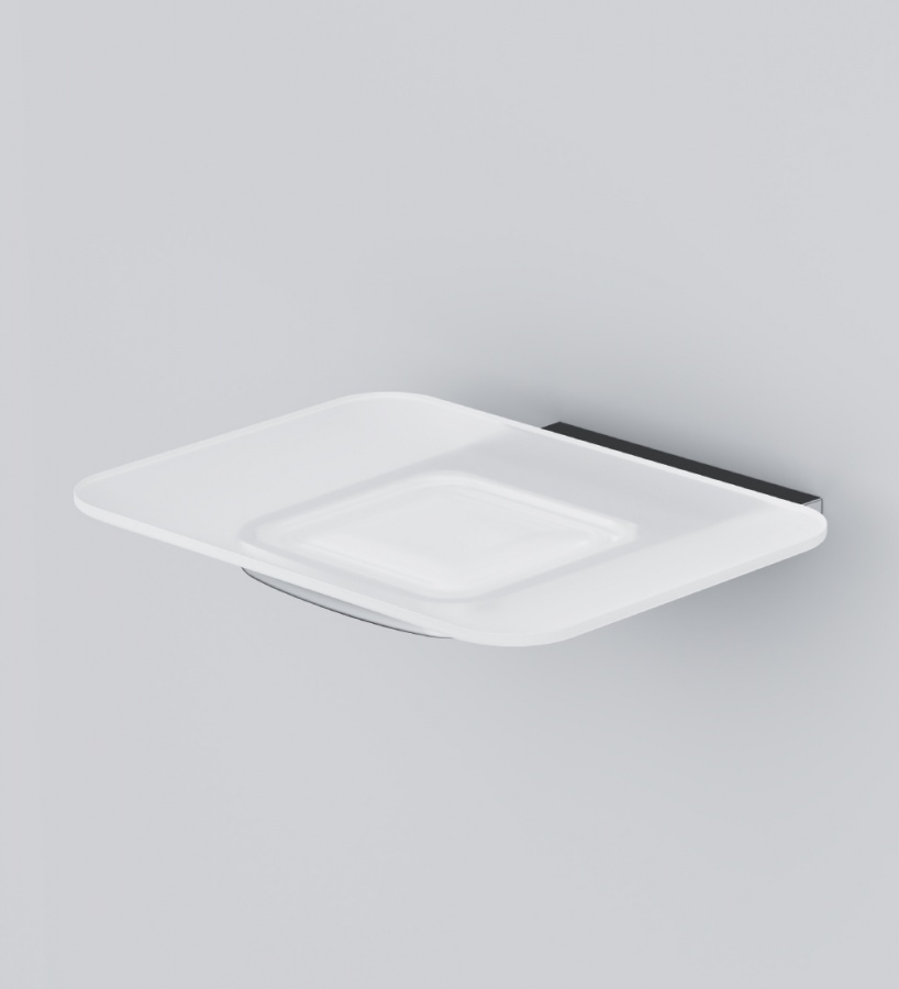 A50A34200 Inspire V2.0, Стеклянная мыльница с настенным держателем, хром, шт A50A34200 Inspire V2.0, Стеклянная мыльница с настенным держателем, хром, шт