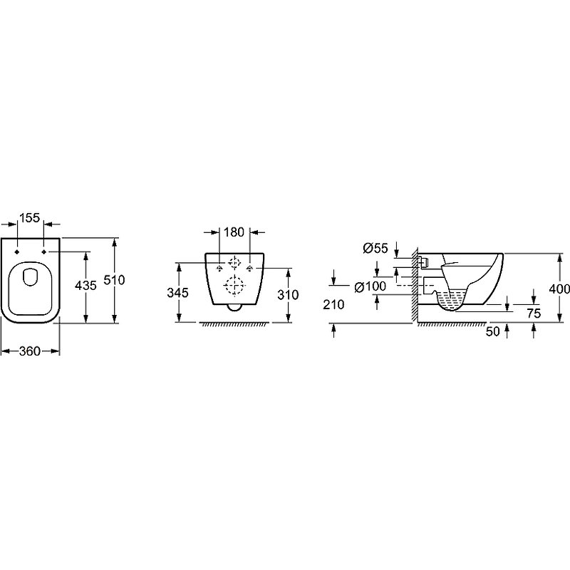 Подвесной унитаз Allen Brau Infinity 4.21004.20 Подвесной унитаз Allen Brau Infinity 4.21004.20