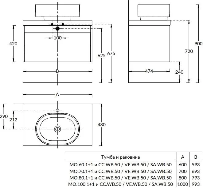 Тумба MODULA подвесная 70 с ящиком 1+1, белая глянцевая Тумба MODULA подвесная 70 с ящиком 1+1, белая глянцевая