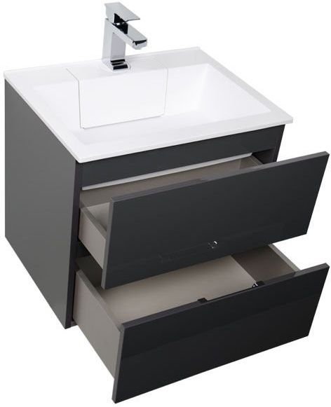 Мебель для ванной Aquanet Алвита 60 серый антрацит Мебель для ванной Aquanet Алвита 60 серый антрацит