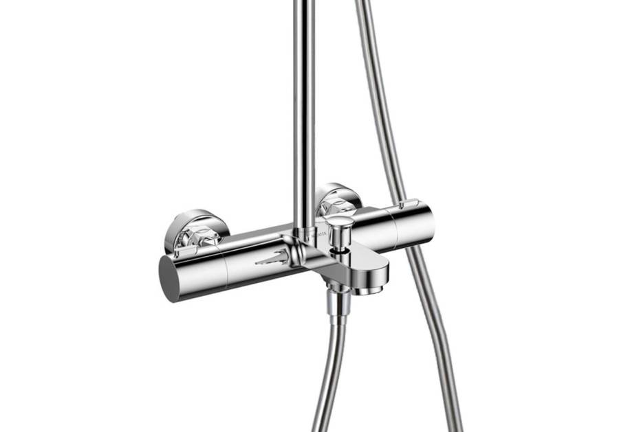 Термостатическая душевая система 3jet 260мм AQUATEK AQ2043CR  Термостатическая душевая система 3jet 260мм AQUATEK AQ2043CR