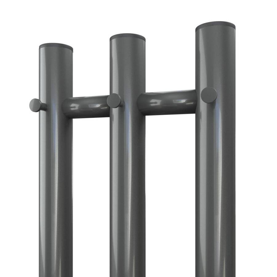 Полотенцесушитель электрический Point Деметра PN12822GB П3 120x1200 диммер справа, графит блеск Полотенцесушитель электрический Point Деметра PN12822GB П3 120x1200 диммер справа, графит блеск