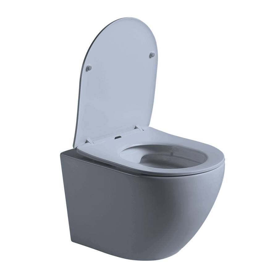 Унитаз подвесной Globo VT1-14SMO безободковый, цвет океан мат., ультратонкое сиденье soft-close Унитаз подвесной Globo VT1-14SMO безободковый, цвет океан мат., ультратонкое сиденье soft-close