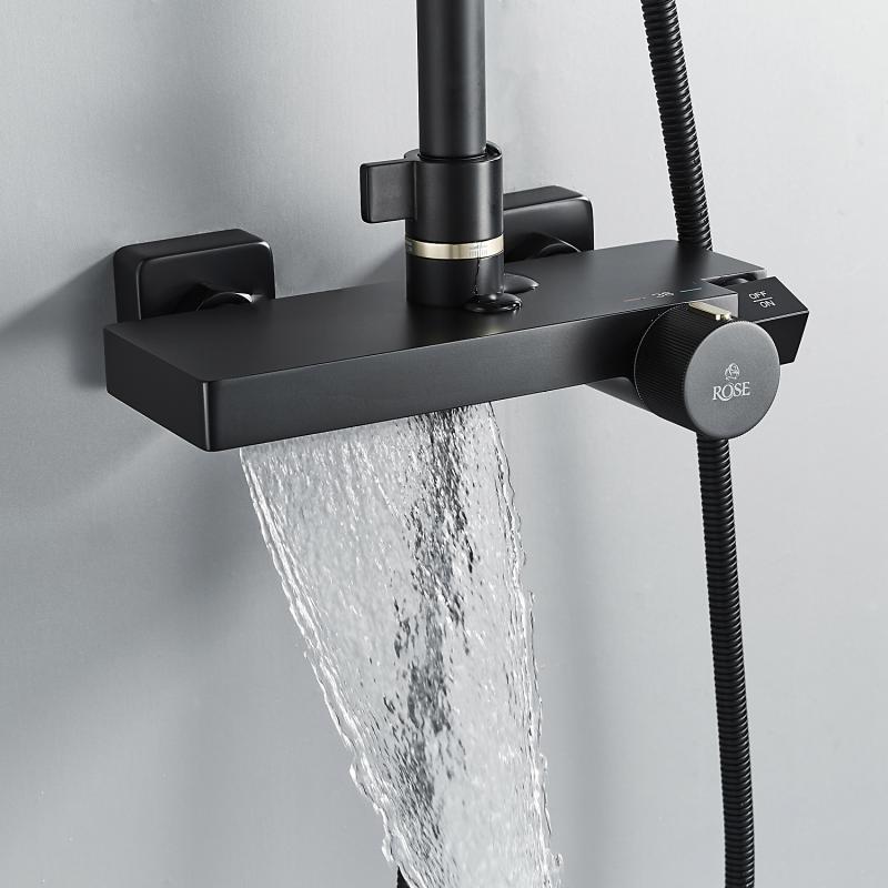 Душевая стойка с термостатом ROSE R18H R1896H-6 Душевая стойка с термостатом ROSE R18H R1896H-6