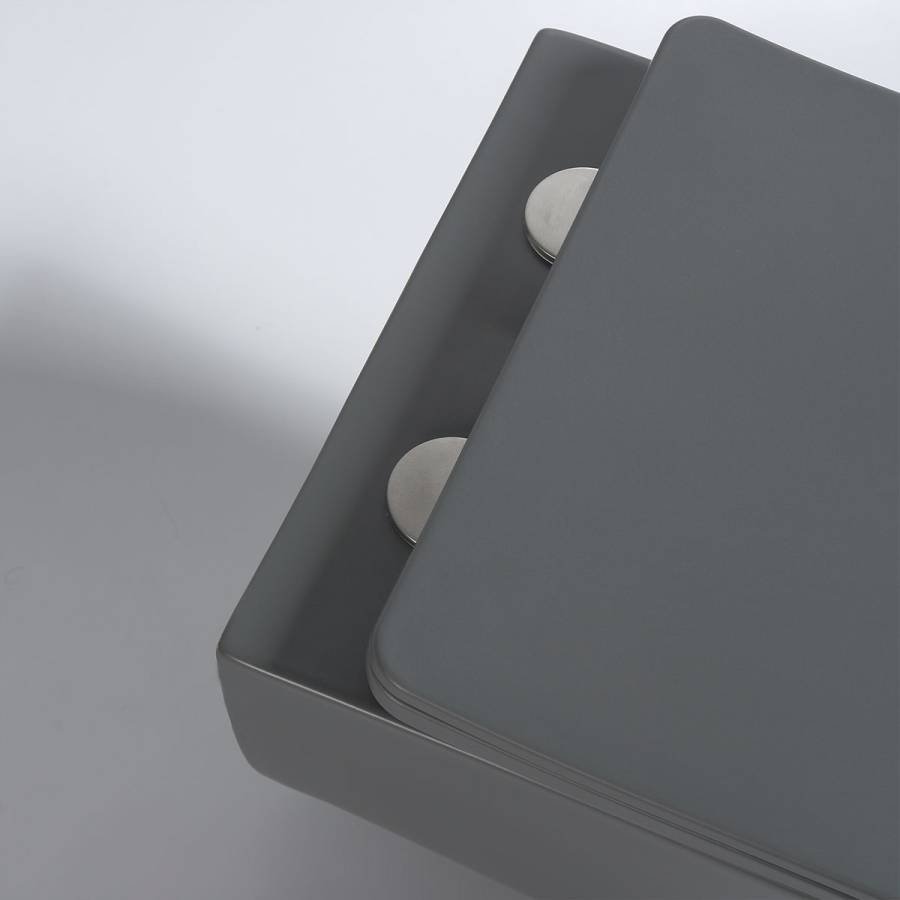 Унитаз подвесной Evo VT1-34SMA безободковый, цвет антрацит матовый, ультратонкое soft-close сиденье Унитаз подвесной Evo VT1-34SMA безободковый, цвет антрацит матовый, ультратонкое soft-close сиденье