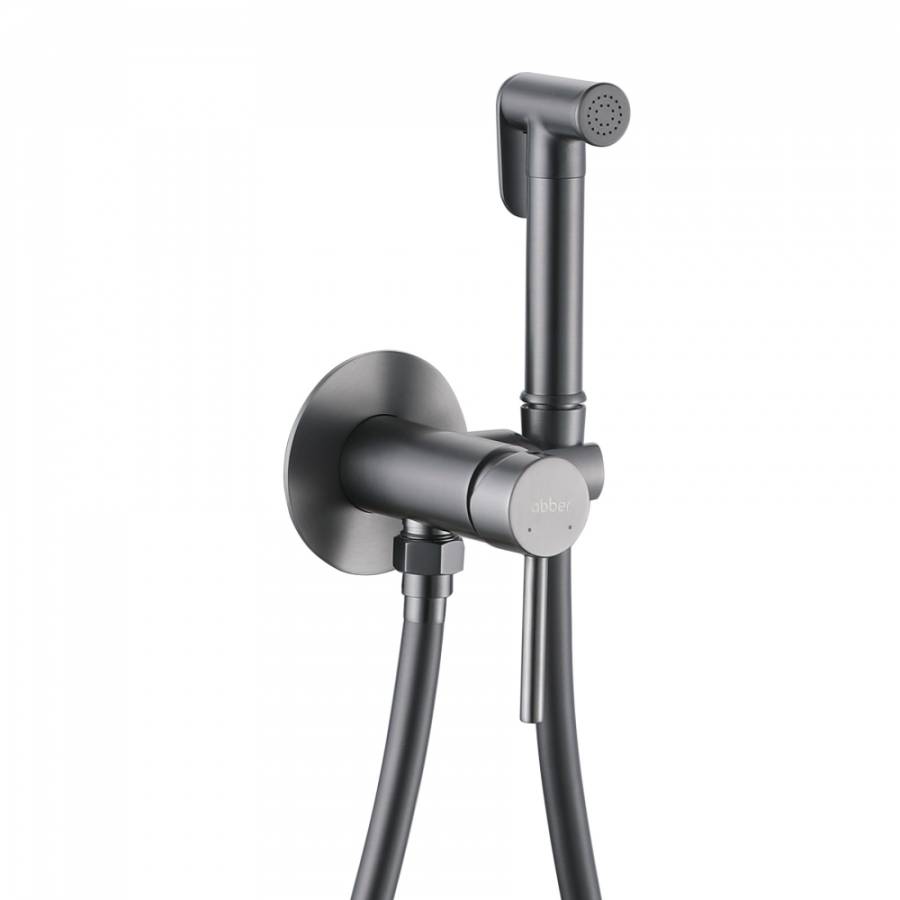 Смеситель ABBER Wasser Kreis AF8125NG с гигиеническим душем, никель Смеситель ABBER Wasser Kreis AF8125NG с гигиеническим душем, никель