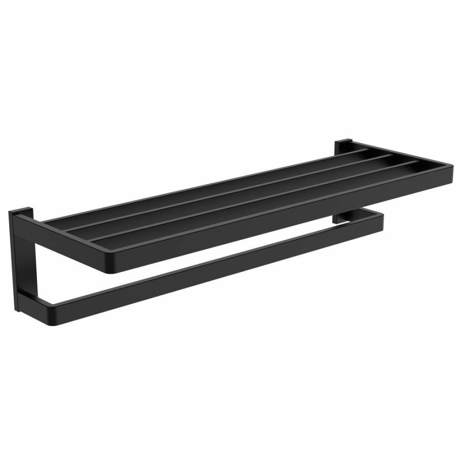 Полка для полотенец ABBER Westen AA1758B черная матовая Полка для полотенец ABBER Westen AA1758B черная матовая