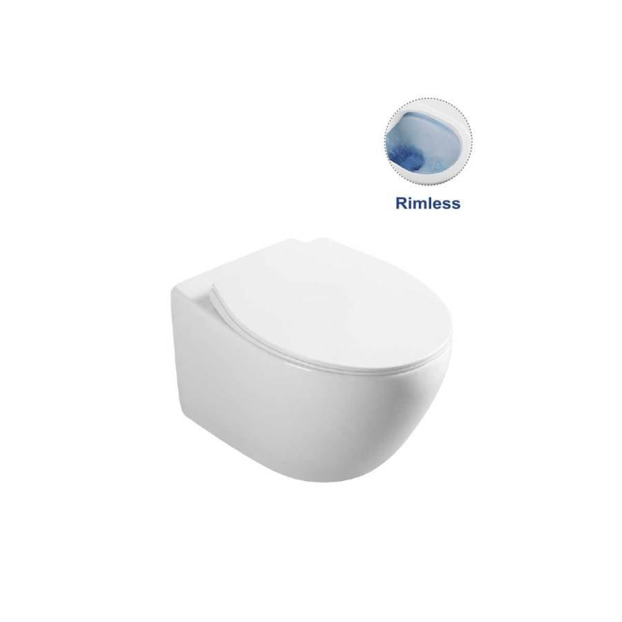 Унитаз подвесной Felice VT1-25 безободковый, цвет белый, ультратонкое soft-close сиденье Унитаз подвесной Felice VT1-25 безободковый, цвет белый, ультратонкое soft-close сиденье