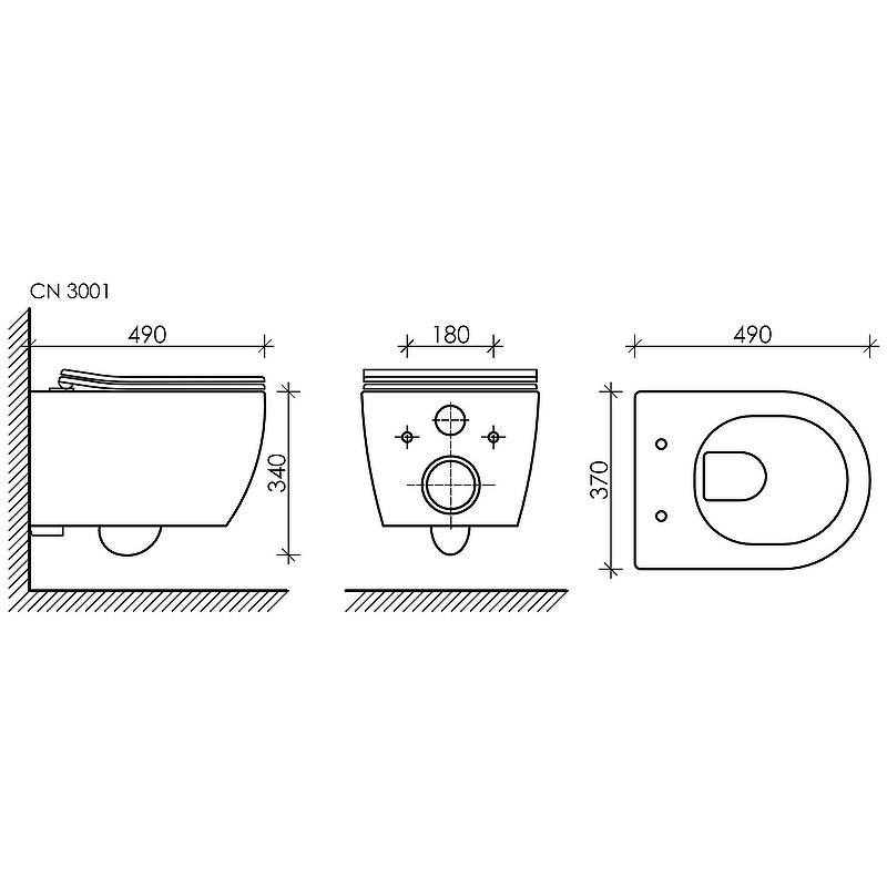 Подвесной унитаз PLAY Rimless Подвесной унитаз PLAY Rimless