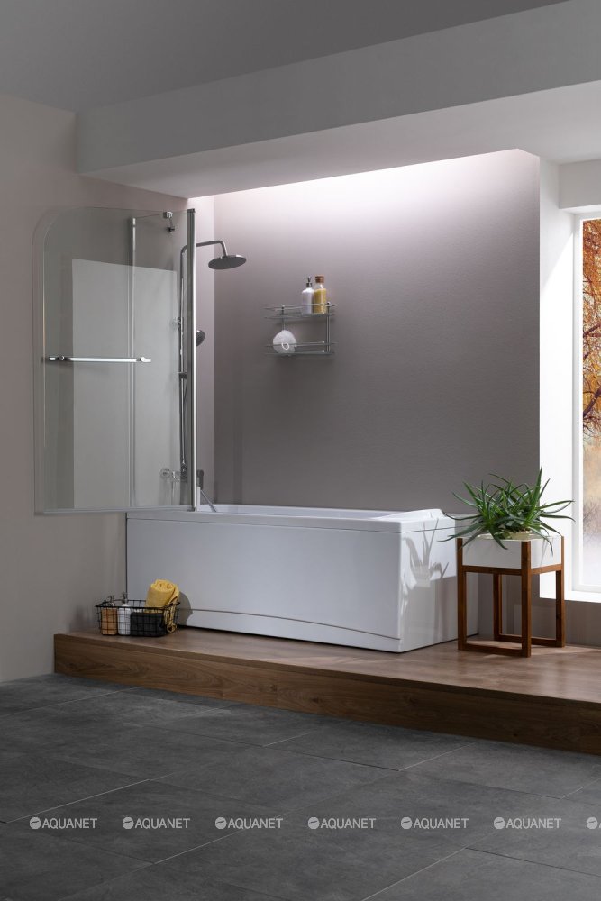 Шторка для ванны Aquanet SG-1200, прозрачное стекло Шторка для ванны Aquanet SG-1200, прозрачное стекло