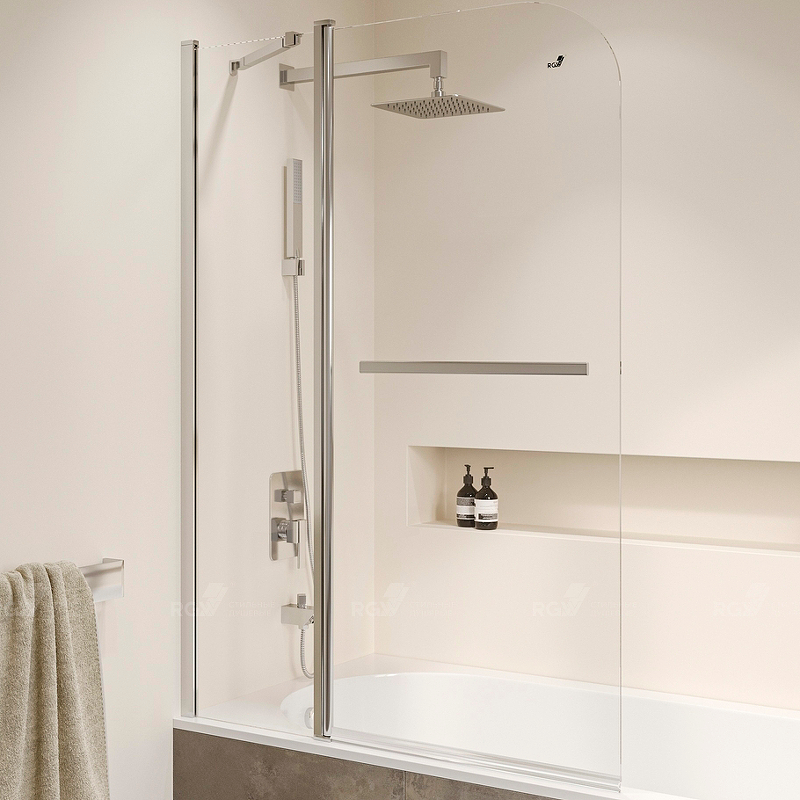 Шторка на ванну RGW Screens SC-12 100х150 03111210-11 профиль Хром стекло прозрачное Шторка на ванну RGW Screens SC-12 100х150 03111210-11 профиль Хром стекло прозрачное