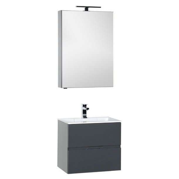 Мебель для ванной Aquanet Алвита 60 серый антрацит Мебель для ванной Aquanet Алвита 60 серый антрацит