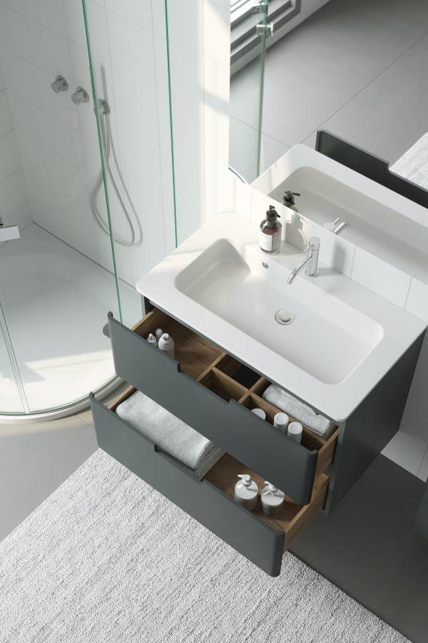 Тумба с раковиной Creto Bravo Gray 100 см Тумба с раковиной Creto Bravo Gray 100 см