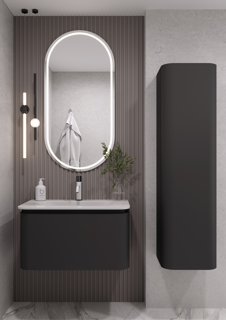 OVALE 1 полка 80CM АНТРАЦИТ тумба + раковина OV0010100-080 Boheme OVALE 1 полка 80CM АНТРАЦИТ тумба + раковина OV0010100-080 Boheme