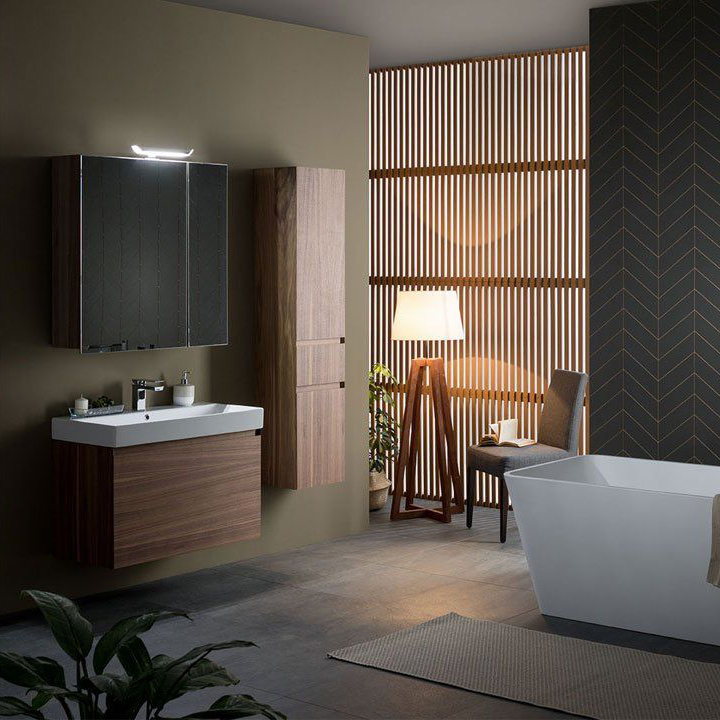 Мебель для ванной Aquanet Нью-Йорк 85 орех Мебель для ванной Aquanet Нью-Йорк 85 орех