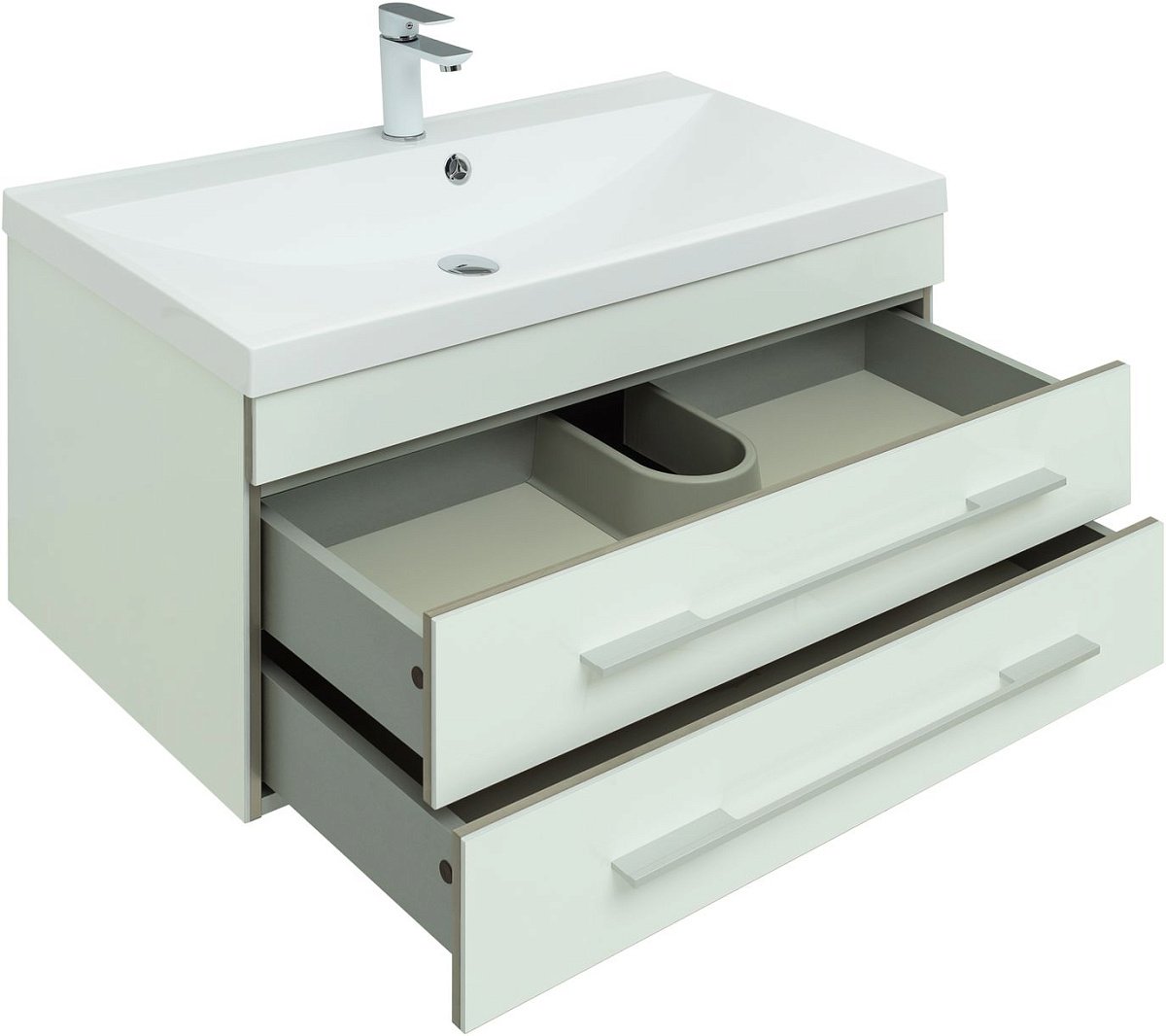 Комплект мебели для ванной Aquanet Верона 90 белый (подвесной 2 ящика) Комплект мебели для ванной Aquanet Верона 90 белый (подвесной 2 ящика)