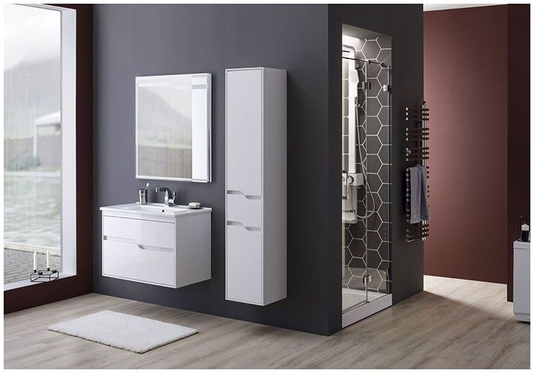 Мебель для ванной Aquanet Модена 85 белый Мебель для ванной Aquanet Модена 85 белый