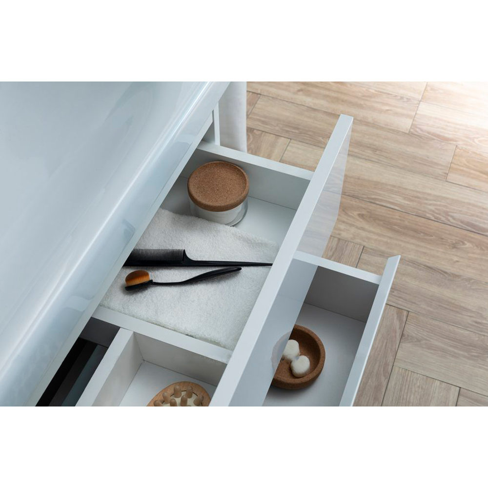 Мебель для ванной Aquanet Беркли 60 белый/дуб рошелье (зеркало белое) Мебель для ванной Aquanet Беркли 60 белый/дуб рошелье (зеркало белое)