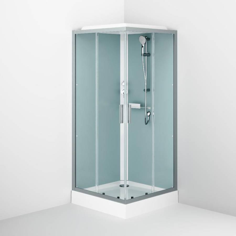 W90C-403-090MT Gem Square кабина душевая 90x90, профиль матовый Хром, стекло прозрачное W90C-403-090MT Gem Square кабина душевая 90x90, профиль матовый Хром, стекло прозрачное