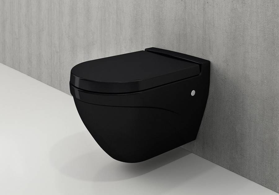 Чаша унитаза подвесного Bocchi Taormina Arch 1012-005-0129 черная Чаша унитаза подвесного Bocchi Taormina Arch 1012-005-0129 черная