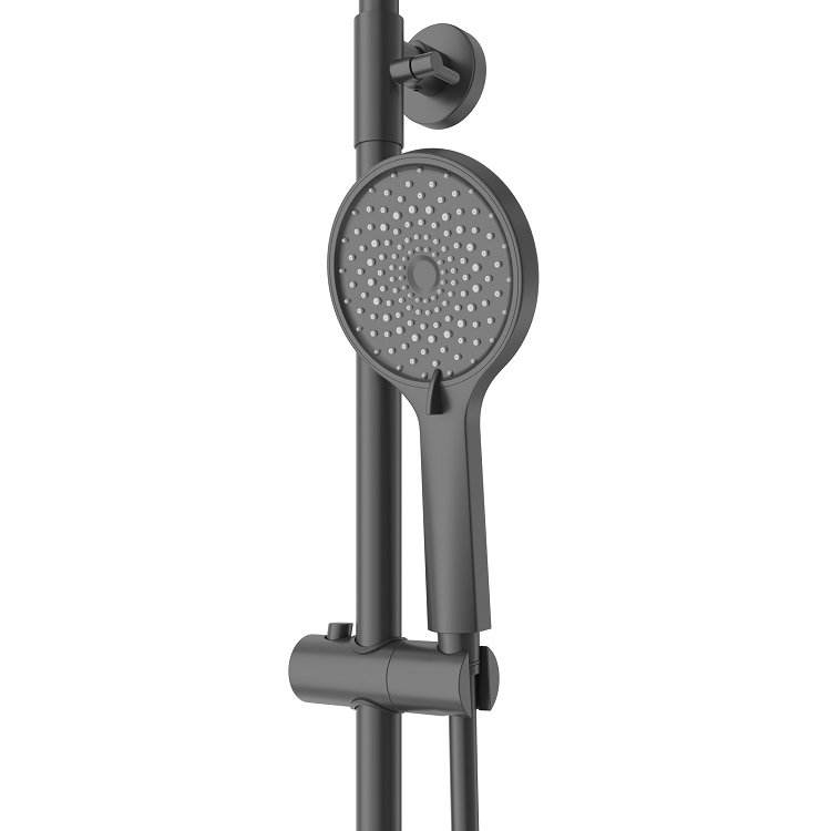 STYLUS-CD-BORO Душевая стойка со смесителем, брашированное золото STYLUS-CD-BORO Душевая стойка со смесителем, брашированное золото