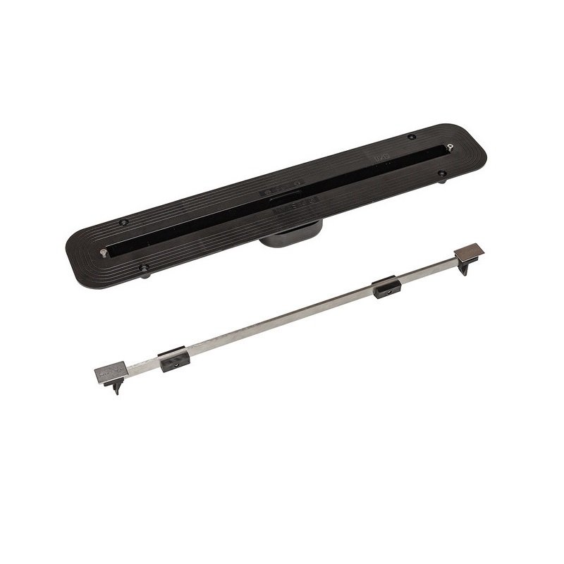 13100031 Линейный трап 450 мм CONFLUO PREMIUM SLIM LINE, ультратонкая модель с дизайн-вставкой Slim Исполнение: Матовый хром  13100031 Линейный трап 450 мм CONFLUO PREMIUM SLIM LINE, ультратонкая модель с дизайн-вставкой Slim Исполнение: Матовый хром