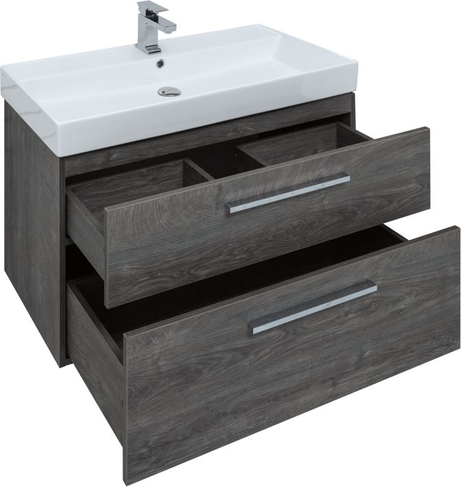 Мебель для ванной Aquanet Nova 90 дуб рошелье (2 ящика) Мебель для ванной Aquanet Nova 90 дуб рошелье (2 ящика)