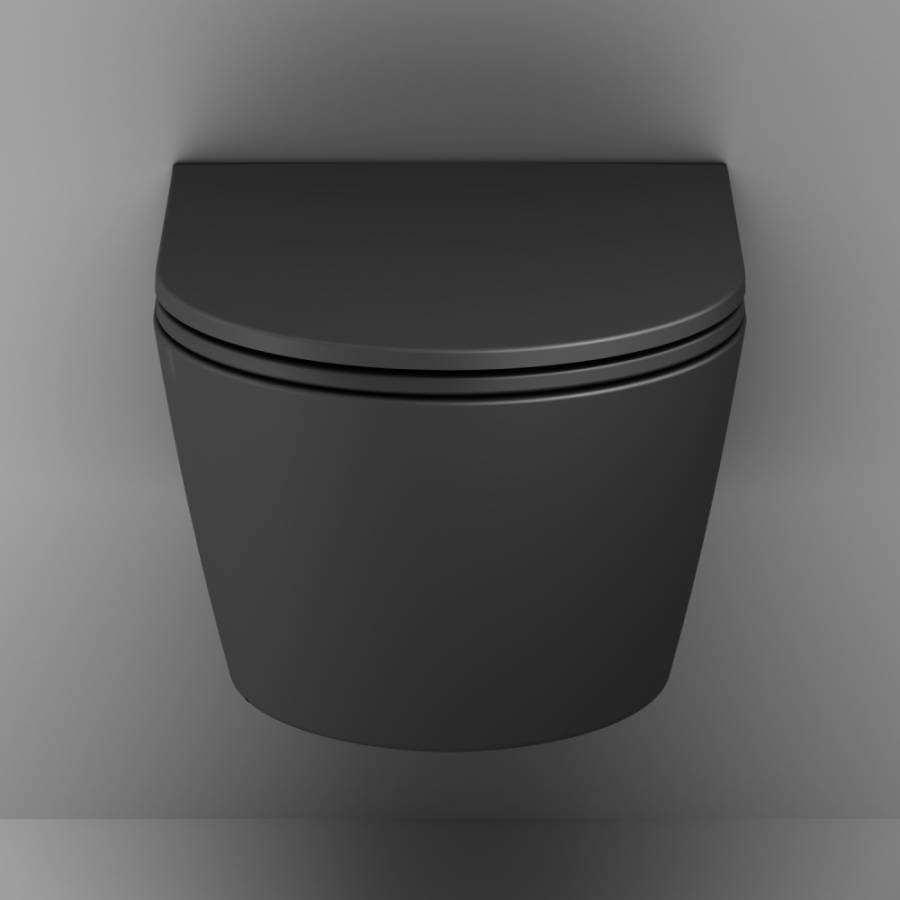 C8F1701MBSC Func подвесной унитаз 54 см FlashClean с сиденьем микролифт, черн мат C8F1701MBSC Func подвесной унитаз 54 см FlashClean с сиденьем микролифт, черн мат