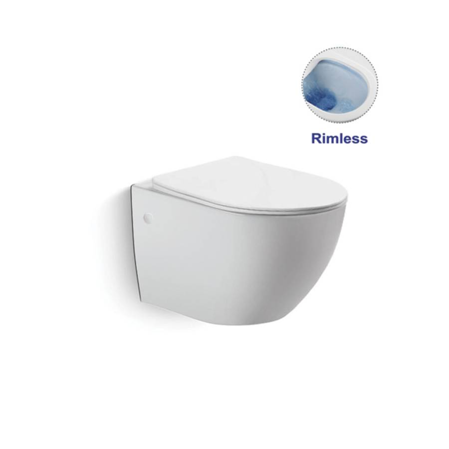 Унитаз подвесной Globo VT1-14 безободковый, цвет белый, ультратонкое soft-close сиденье Унитаз подвесной Globo VT1-14 безободковый, цвет белый, ультратонкое soft-close сиденье