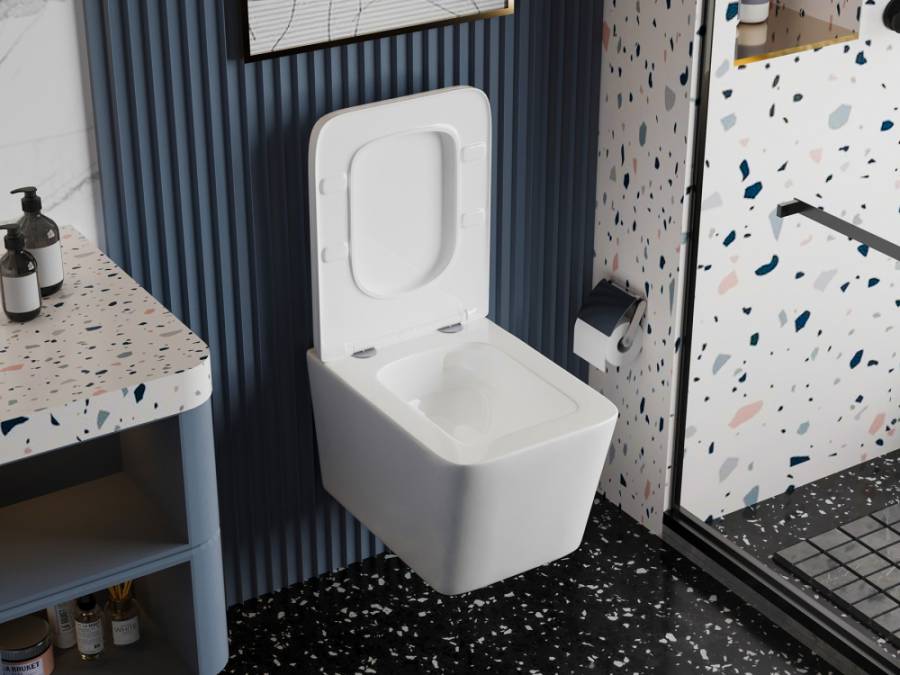 Подвесной унитаз Abber Rechteck AC1201T с микролифтом Подвесной унитаз Abber Rechteck AC1201T с микролифтом