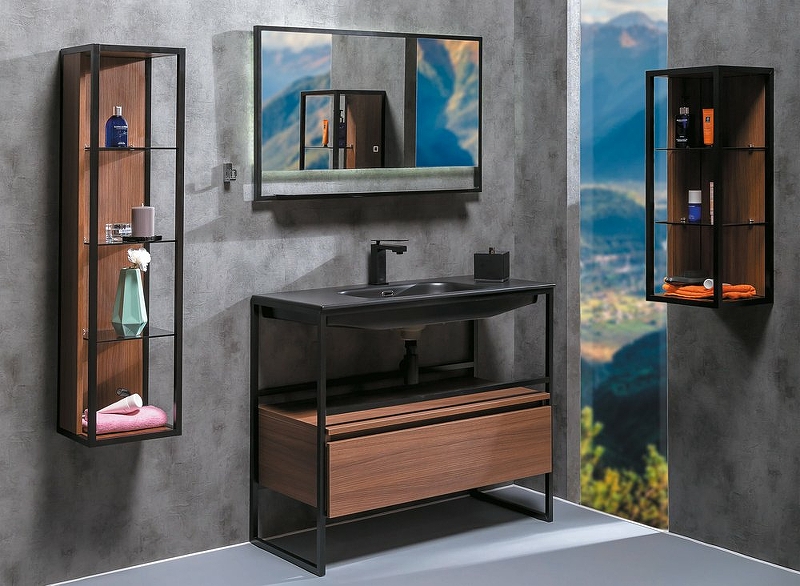 Ящик под консоль LOFT 100 dark wood, 1 полка 894-100-D Boheme Ящик под консоль LOFT 100 dark wood, 1 полка 894-100-D Boheme