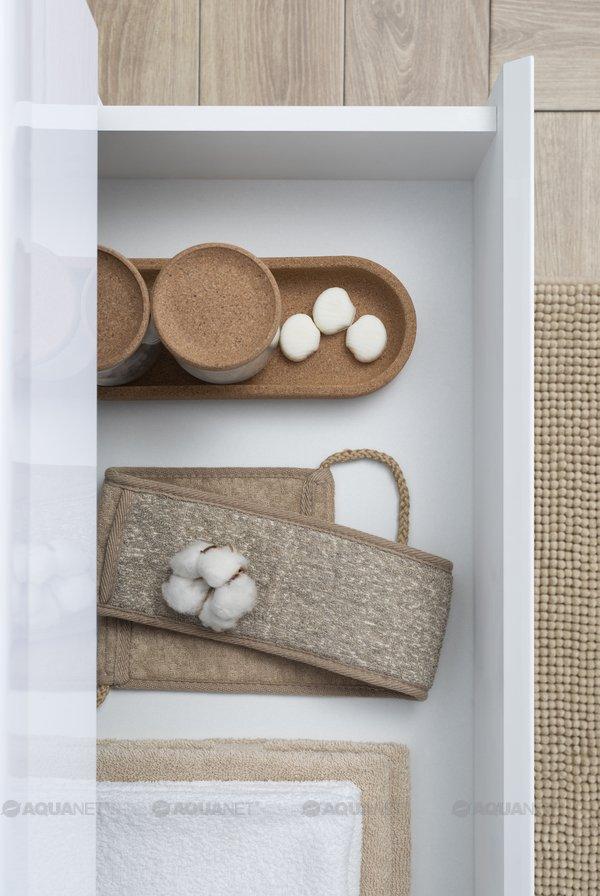 Мебель для ванной Aquanet Беркли 60 белый/дуб рошелье (зеркало белое) Мебель для ванной Aquanet Беркли 60 белый/дуб рошелье (зеркало белое)