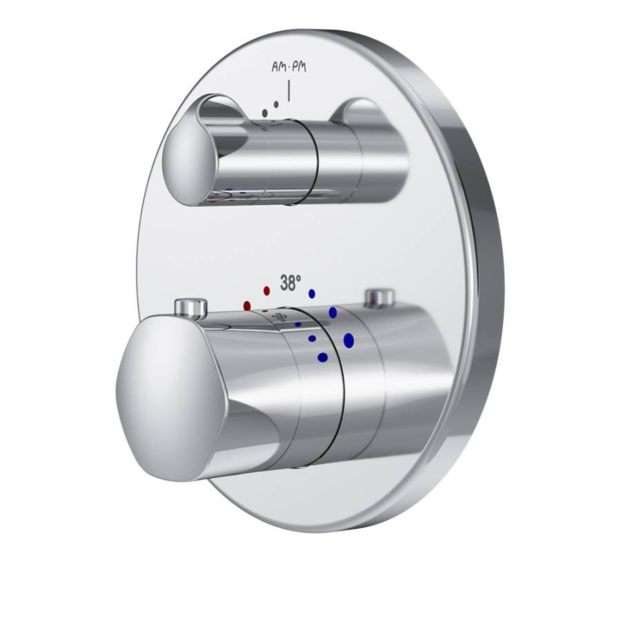 Смеситель Для ванны и душа с термостатом, монтируемый в стену F9085500 Gem Смеситель Для ванны и душа с термостатом, монтируемый в стену F9085500 Gem