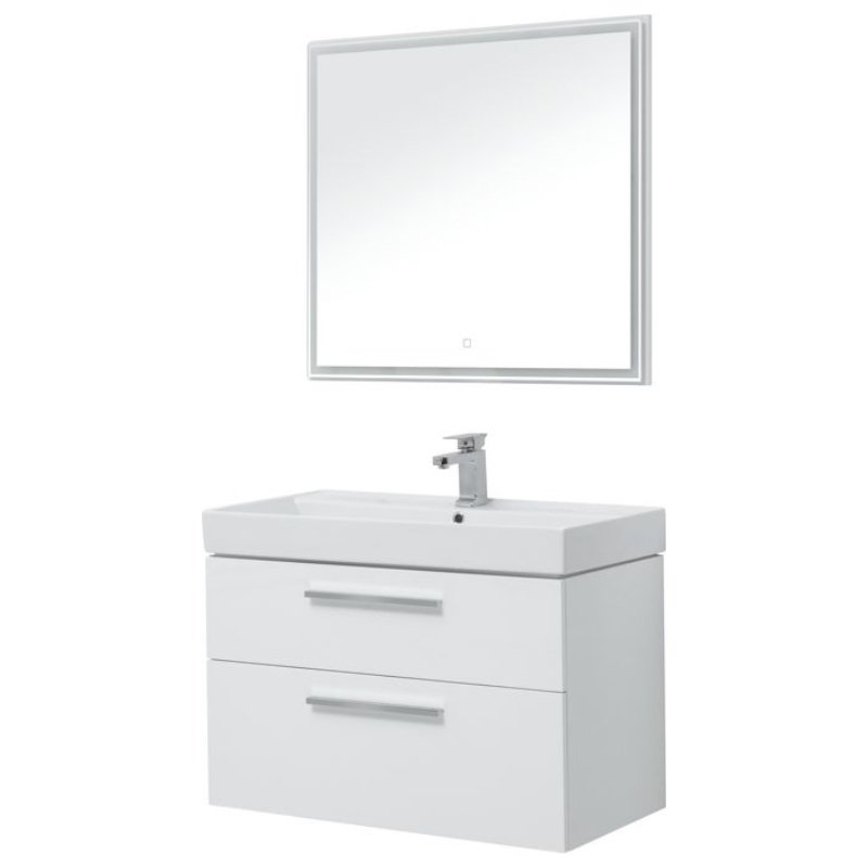 Мебель для ванной Aquanet Nova 90 белый (2 ящика) Мебель для ванной Aquanet Nova 90 белый (2 ящика)