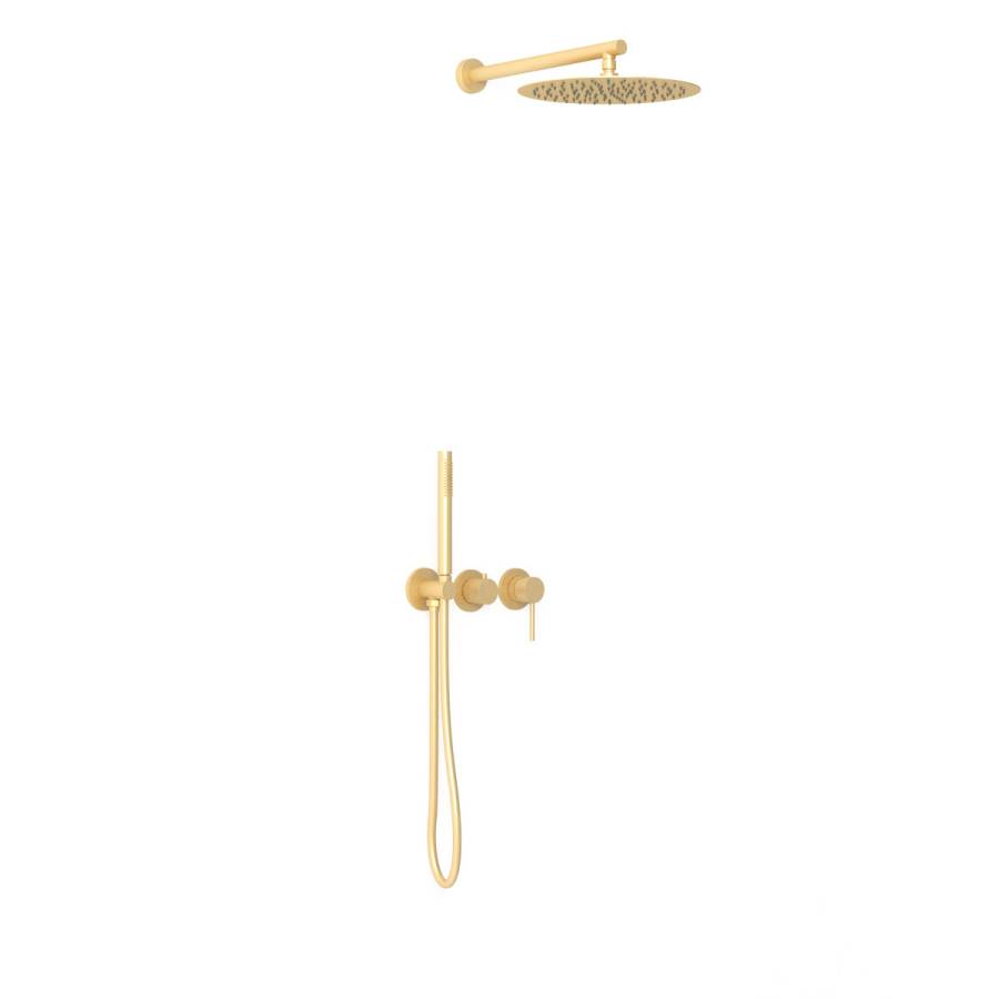 Душевой комплект Groove VSFW-4G01BG4 встраиваемый, 2 режима, 30см верх душ, брашированное золото Душевой комплект Groove VSFW-4G01BG4 встраиваемый, 2 режима, 30см верх душ, брашированное золото