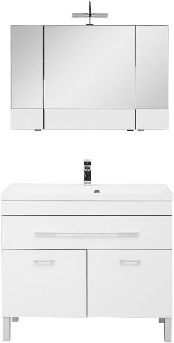 Мебель для ванной Aquanet Верона NEW 100 белый (напольный 1 ящик 2 дверцы) Мебель для ванной Aquanet Верона NEW 100 белый (напольный 1 ящик 2 дверцы)