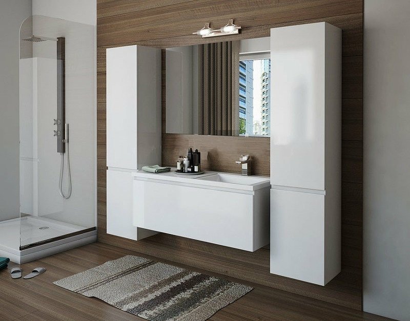 Комплект мебели Dallas Luxe 1100х482 правосторонний подвесной 1 ящик (ШхГхВ) 1092х476х430 Комплект мебели Dallas Luxe 1100х482 правосторонний подвесной 1 ящик (ШхГхВ) 1092х476х430