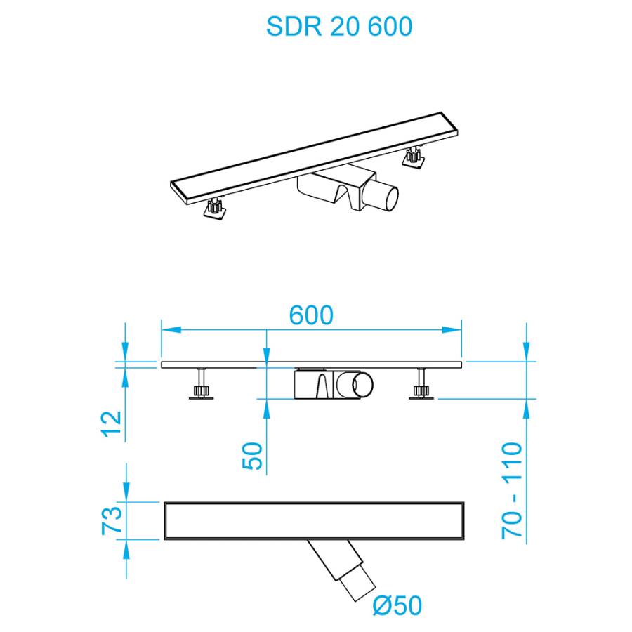 Душевой трап RGW SDR-20, RGW 47212060-01 Душевой трап RGW SDR-20, RGW 47212060-01