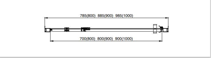AQ ARI PI 08020CH Душевая дверь, распашная 800x2000 профиль хром, стекло прозрачное AQ ARI PI 08020CH Душевая дверь, распашная 800x2000 профиль хром, стекло прозрачное