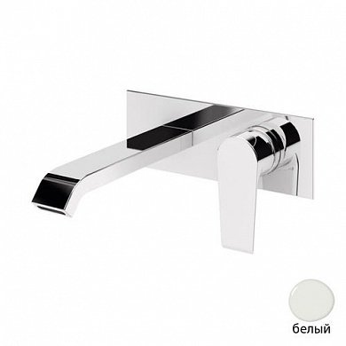 NAUTIC-BLI-BIO Смеситель для раковины однорычажный, с донным клапаном, исполнение белый матовый