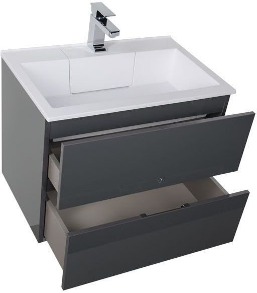Мебель для ванной Aquanet Алвита 70 серый антрацит Мебель для ванной Aquanet Алвита 70 серый антрацит