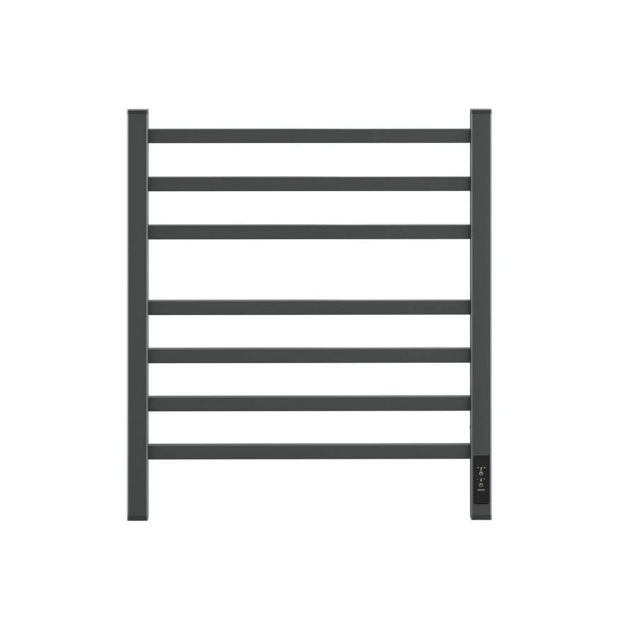 Полотенцесушитель электрический Point Вега PN71856GB П7 500x600, диммер справа, графит блеск Полотенцесушитель электрический Point Вега PN71856GB П7 500x600, диммер справа, графит блеск